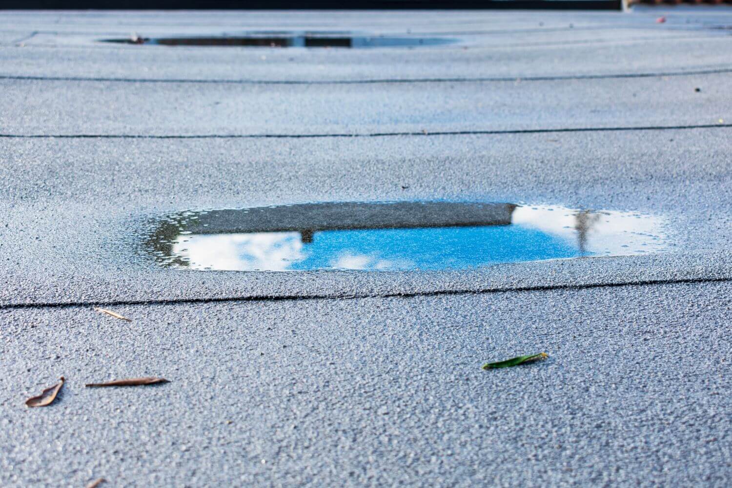 Ponding Water On Flat Roof